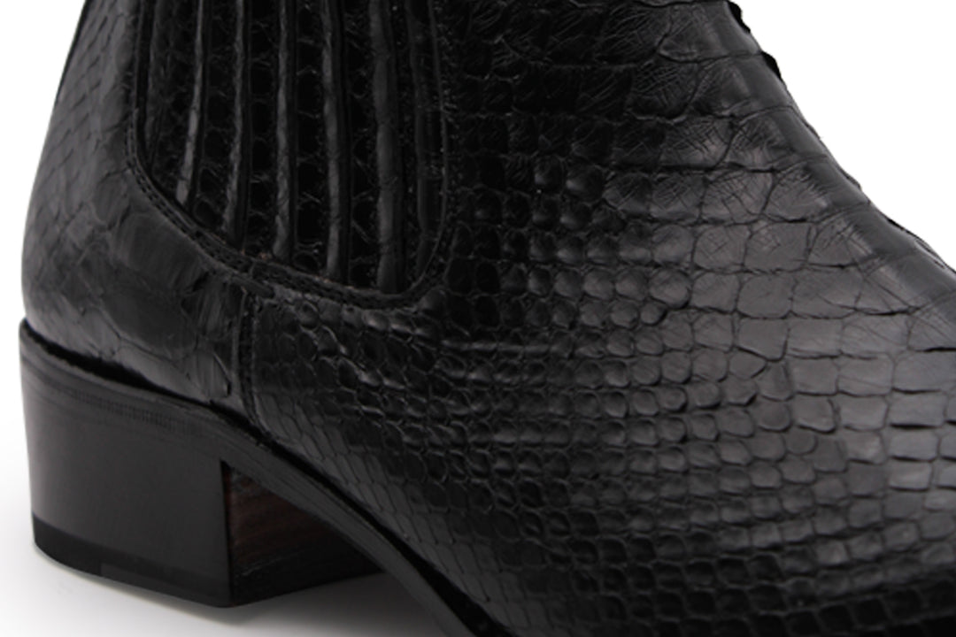 Botín texano de pitón