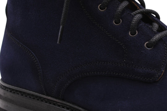 Botín ante liso Azul