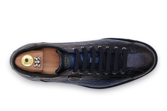 Sneakers in pelle di coccodrillo