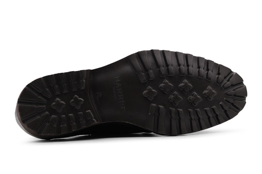 Stringata in pelle effetto alce con cucitura a mano