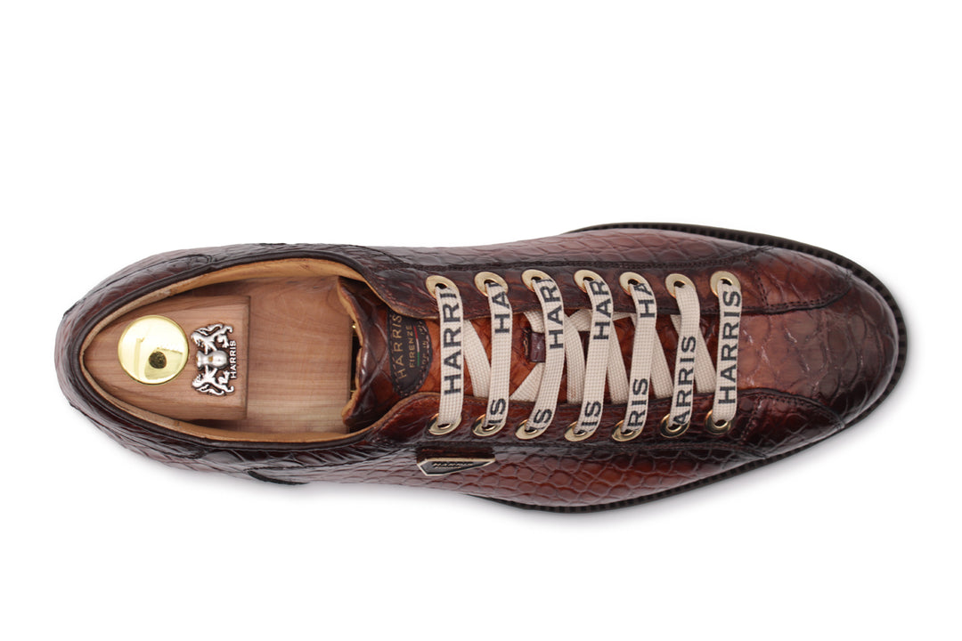 Sneakers in vera pelle di alligatore