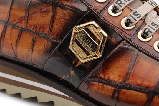 Zapatillas con efecto cocodrilo.