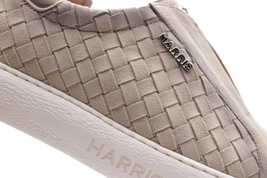 Slip-on-Sneaker aus gewebtem Leder