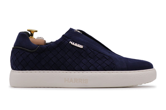 Slip-on-Sneaker aus gewebtem Leder