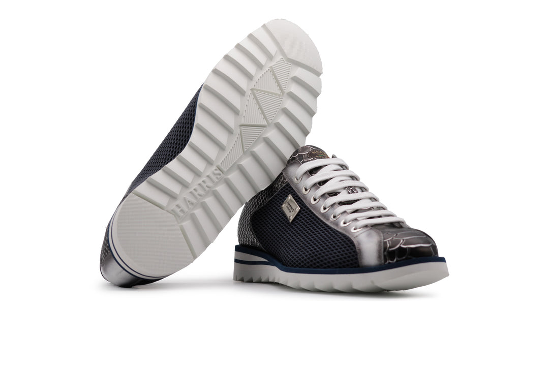 Sneakers effetto Pitone e traforato