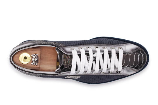 Sneakers effetto Pitone e traforato