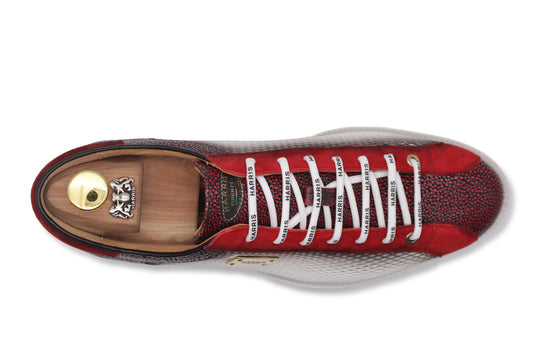 Baskets imprimées effet perforé