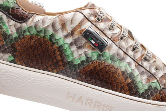 Mehrfarbige Python-Sneaker