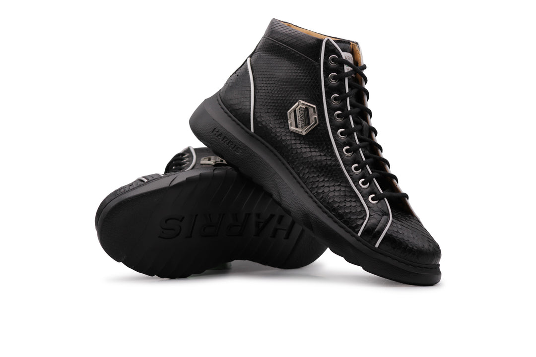 Python ankle boot 3019 - Black