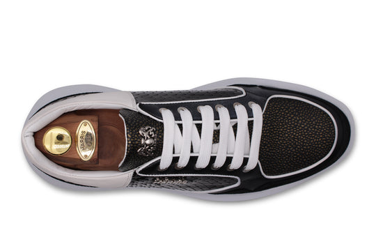 Premium leather sneakers with Evoluzione sole
