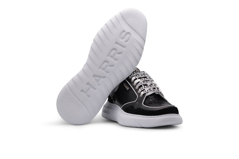 Premium leather sneakers with Evoluzione sole