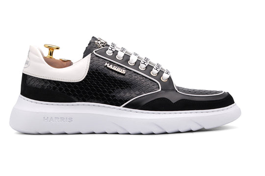 Premium leather sneakers with Evoluzione sole