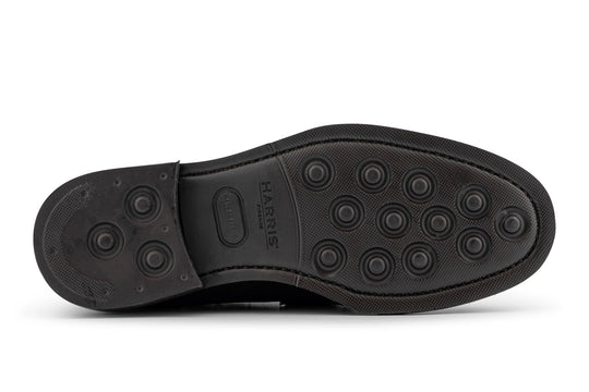 Mocassino in suede sfumato a mano