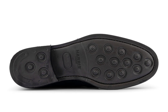 Schwarze Wildlederstiefelette