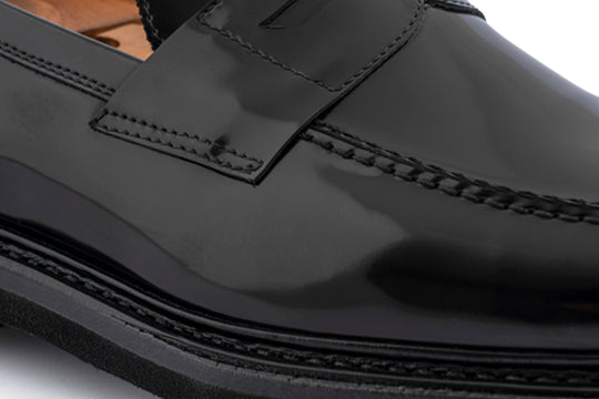 Mocassino in pelle spazzolata