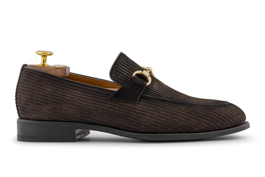 Mocassin en daim avec boucle