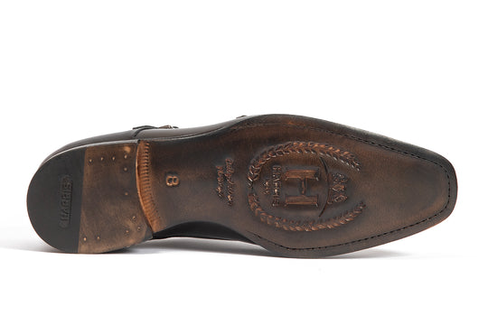 Double leather buckle